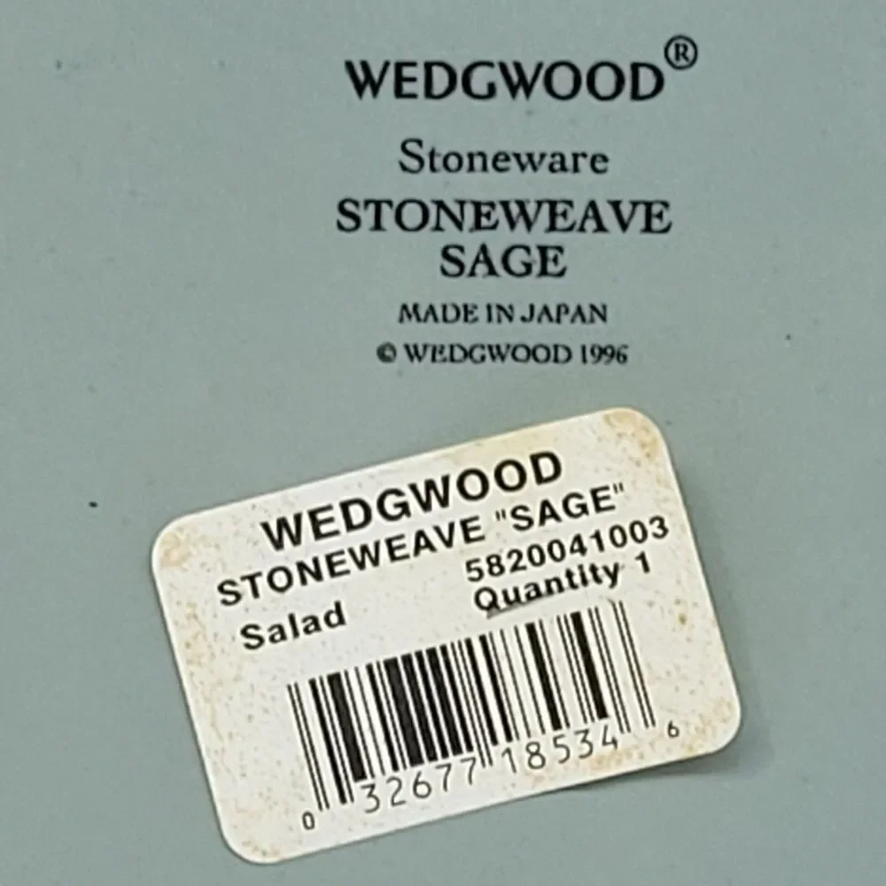 Wedgwood Stoneweave Sage 9 1/2